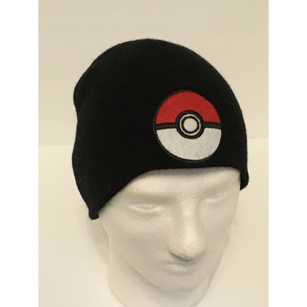 Pokemon Knit Black Logo Casual Outdoor Hat